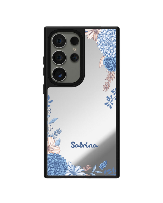 Android Mirror Grip Case - Blue Florals