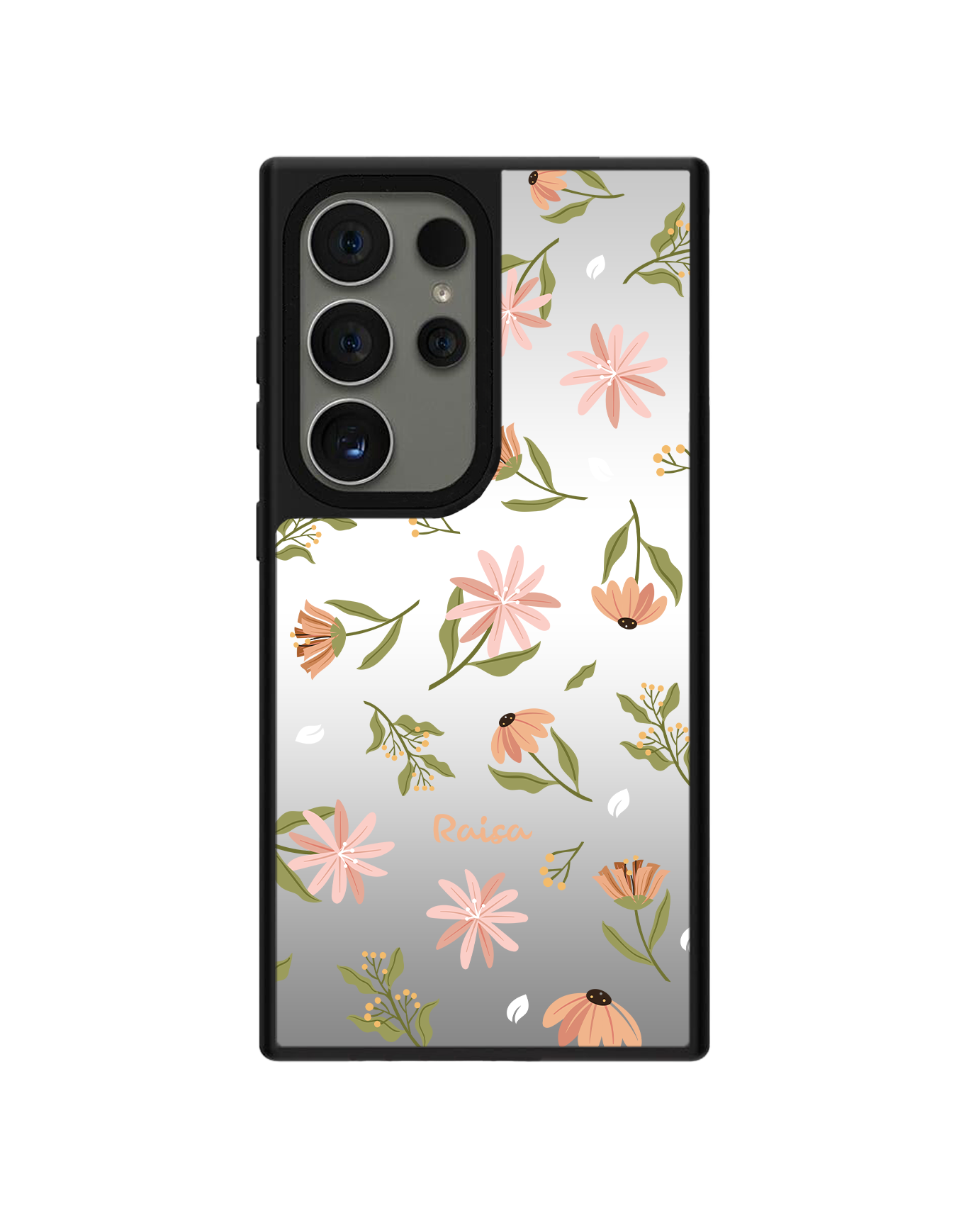 Android Mirror Grip Case - Cosmos Flower