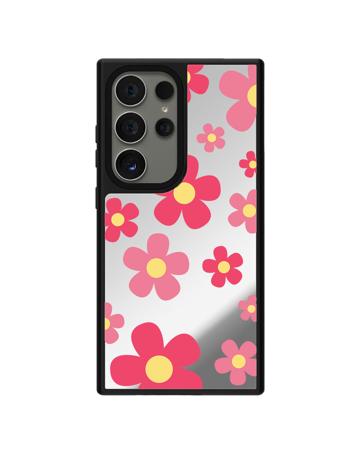 Android Mirror Grip Case - Daisy Blush