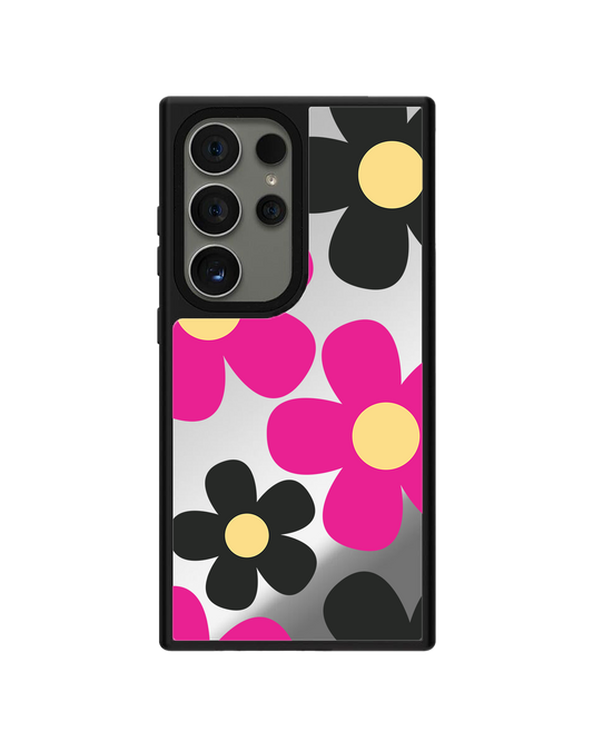 Android Mirror Grip Case - Daisy Hot Pink