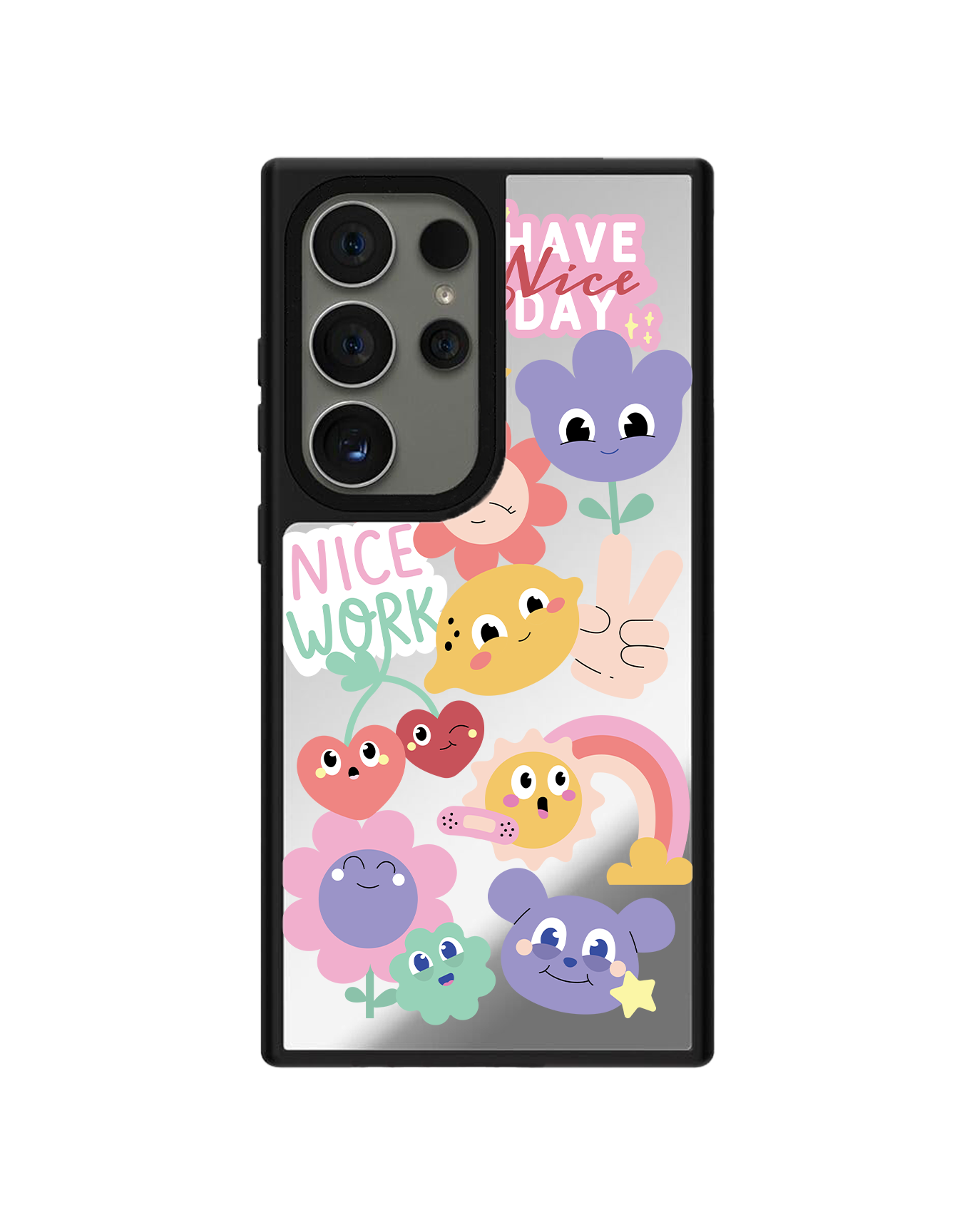 Android Mirror Grip Case - Garden party