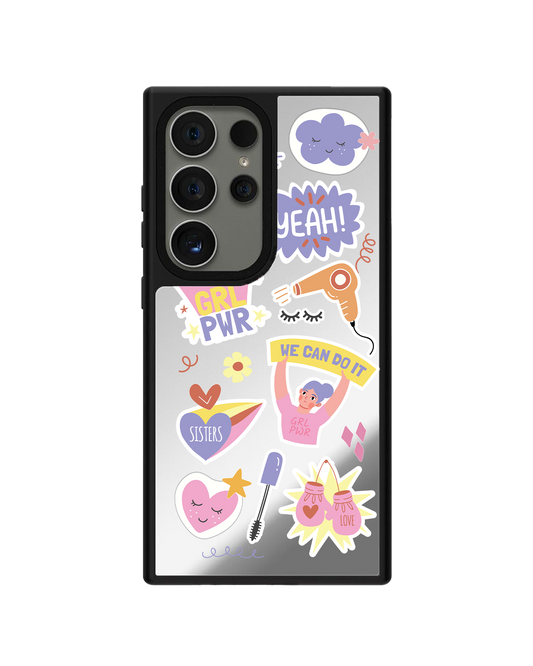 Android Mirror Grip Case - Girl Power Sticker Pack