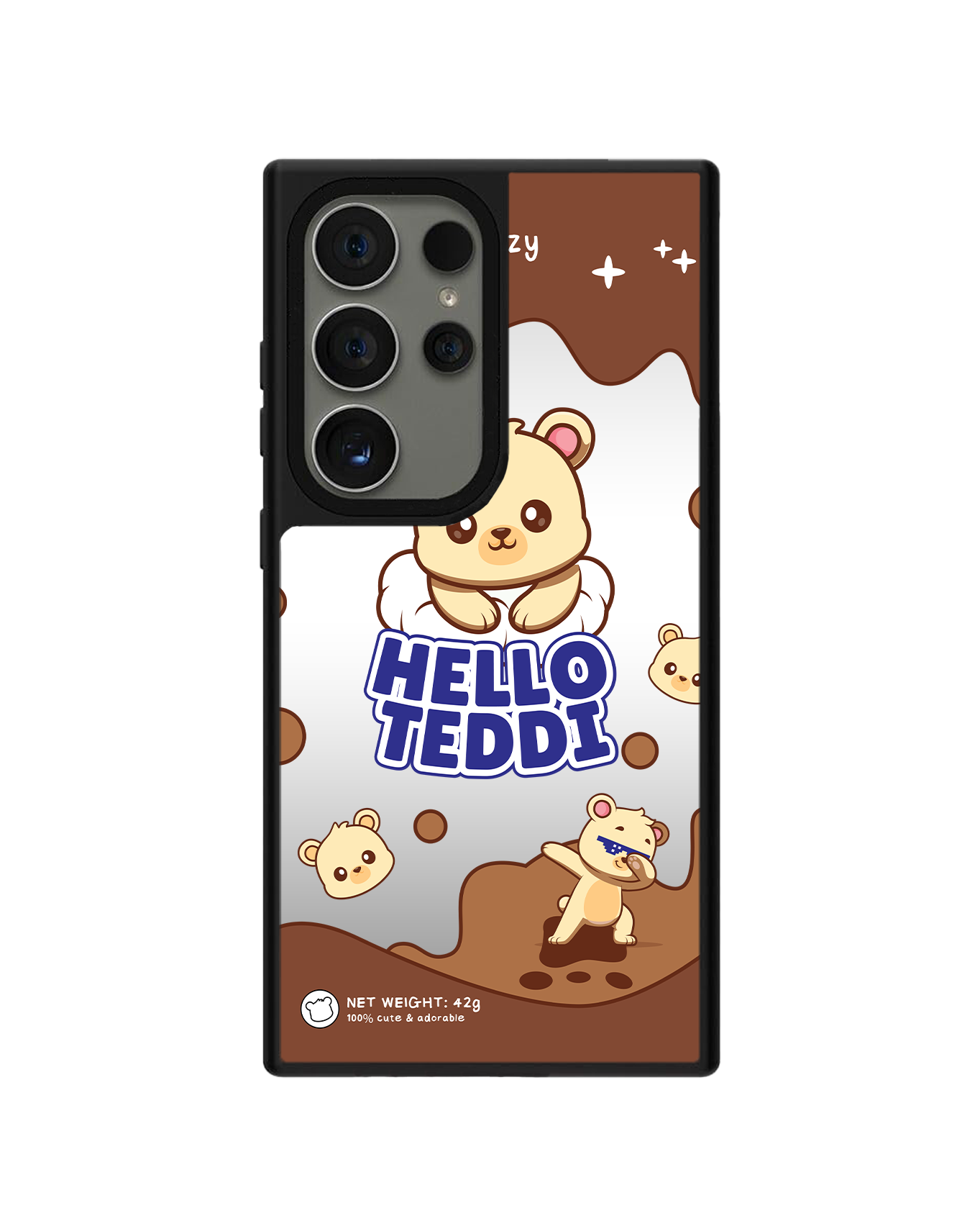 Android Mirror Grip Case - Hello Teddy 1.0