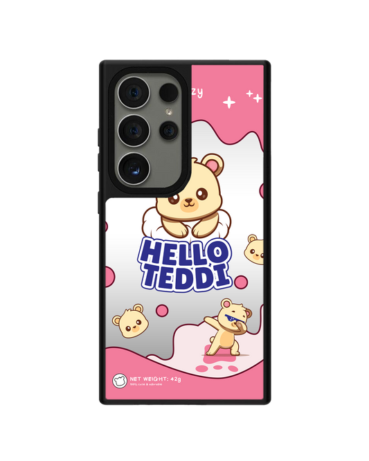 Android Mirror Grip Case - Hello Teddy 2.0