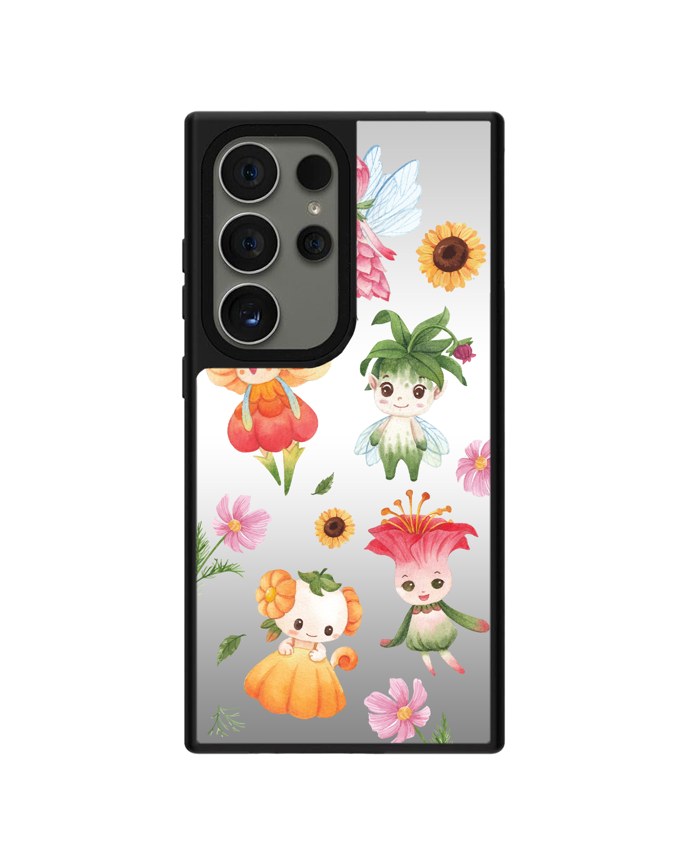 Android Mirror Grip Case - Magical Garden