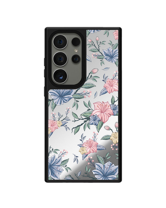 Android Mirror Grip Case - Pink & Blue Florals