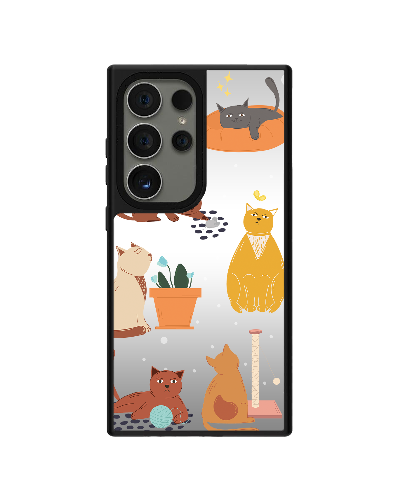 Android Mirror Grip Case - Playful Cat 1.0