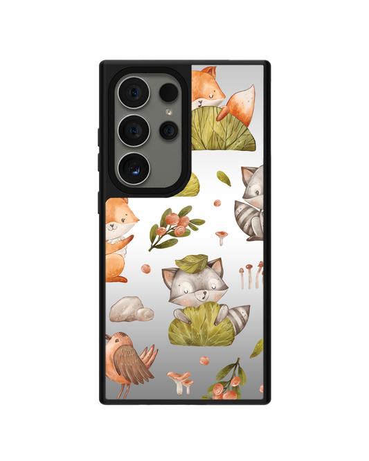 Android Mirror Grip Case - Racoon & Friends