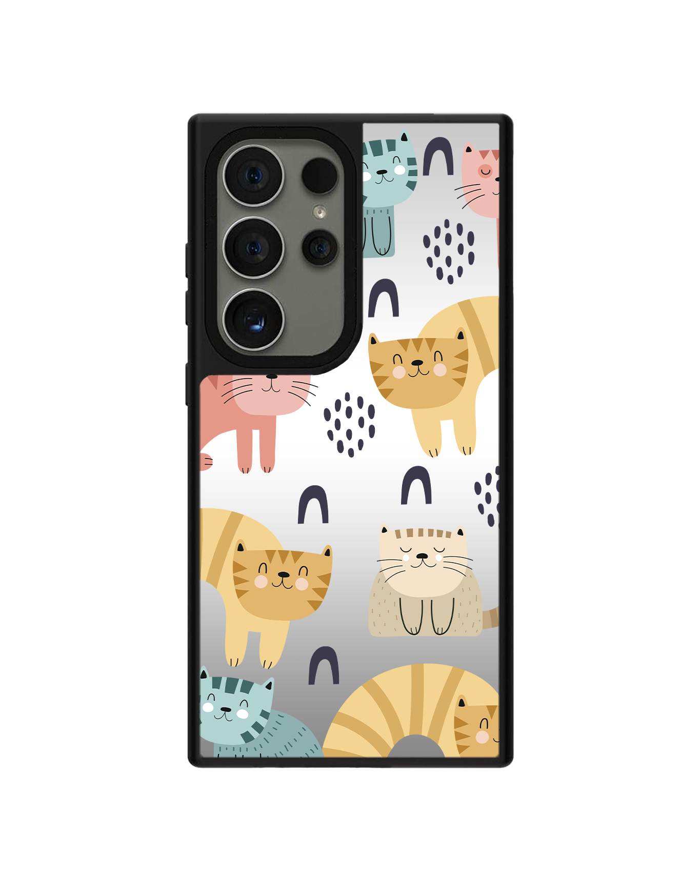 Android Mirror Grip Case - Rainbow Meow 1.0