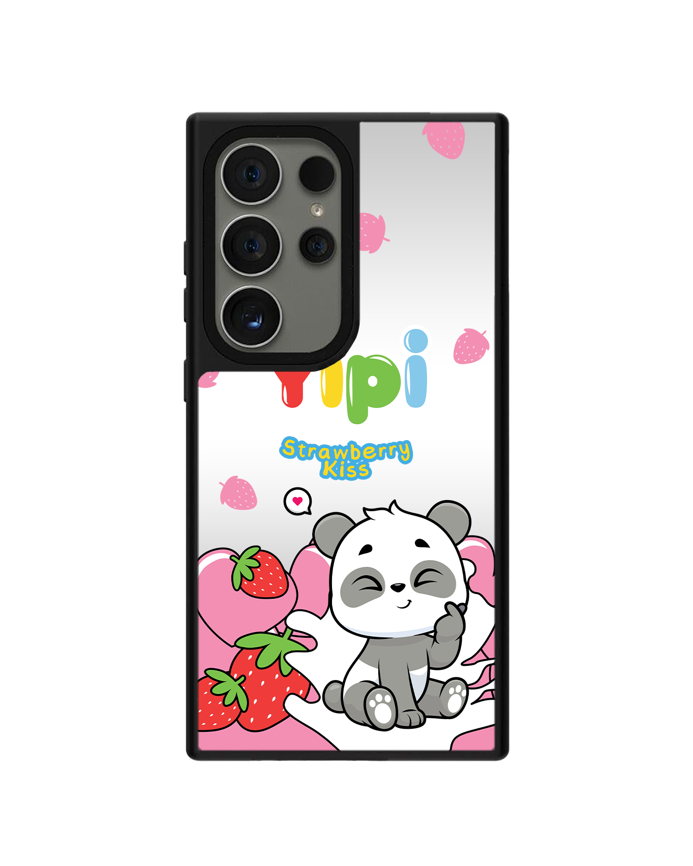 Android Mirror Grip Case - Yapi Strawberry Kiss