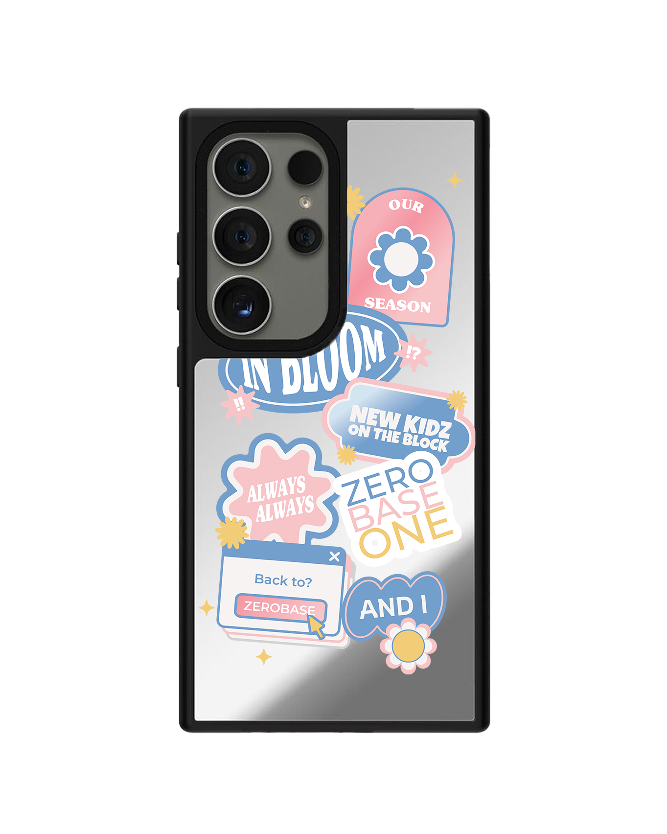 Android Mirror Grip Case - Zerobaseone Song Sticker Pack