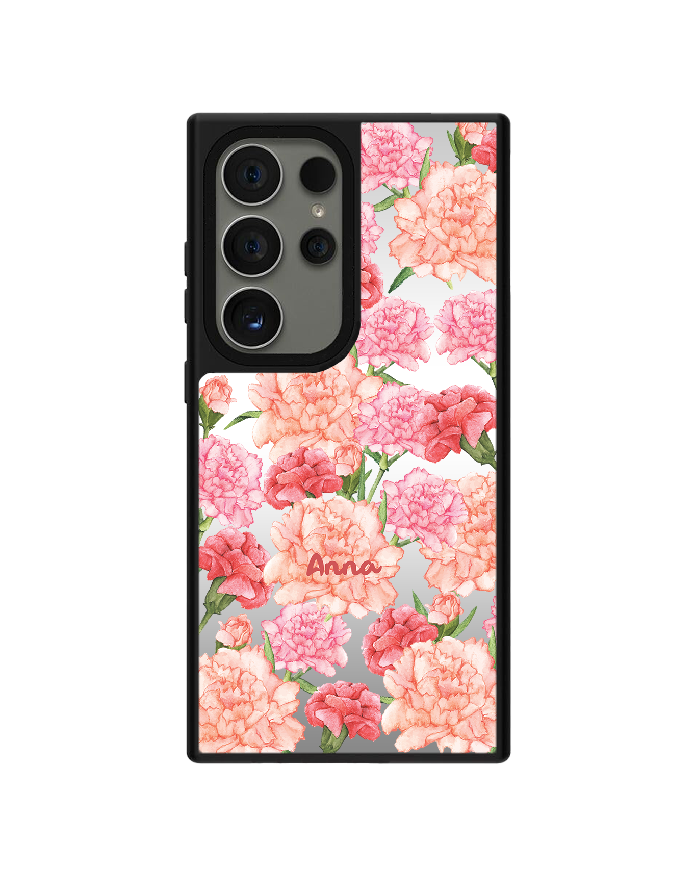 Android Mirror Grip Case - January Carnation