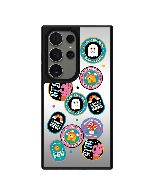 Android Mirror Grip Case - Monster Sticker Pack