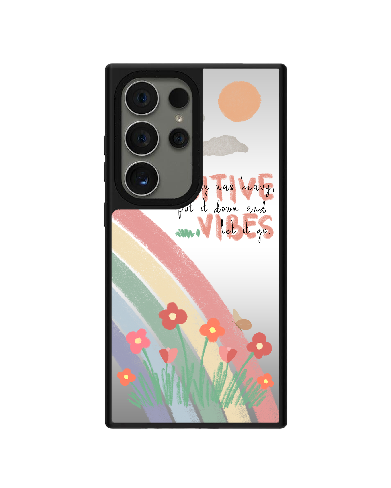 Android Mirror Grip Case - Positive Vibes