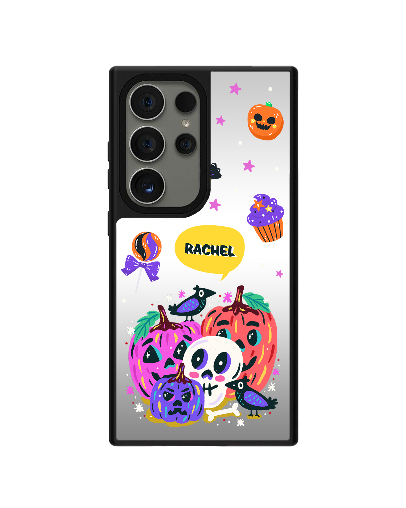 Android Mirror Grip Case - Pumpkin Monster