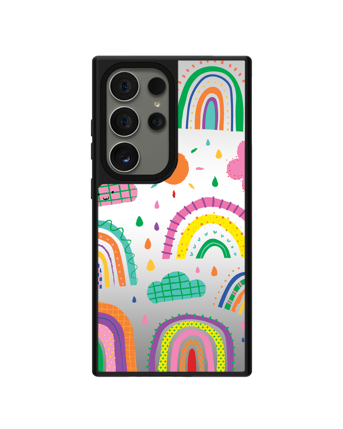 Android Mirror Grip Case - Rainbow