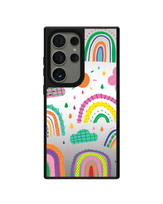 Android Mirror Grip Case - Rainbow