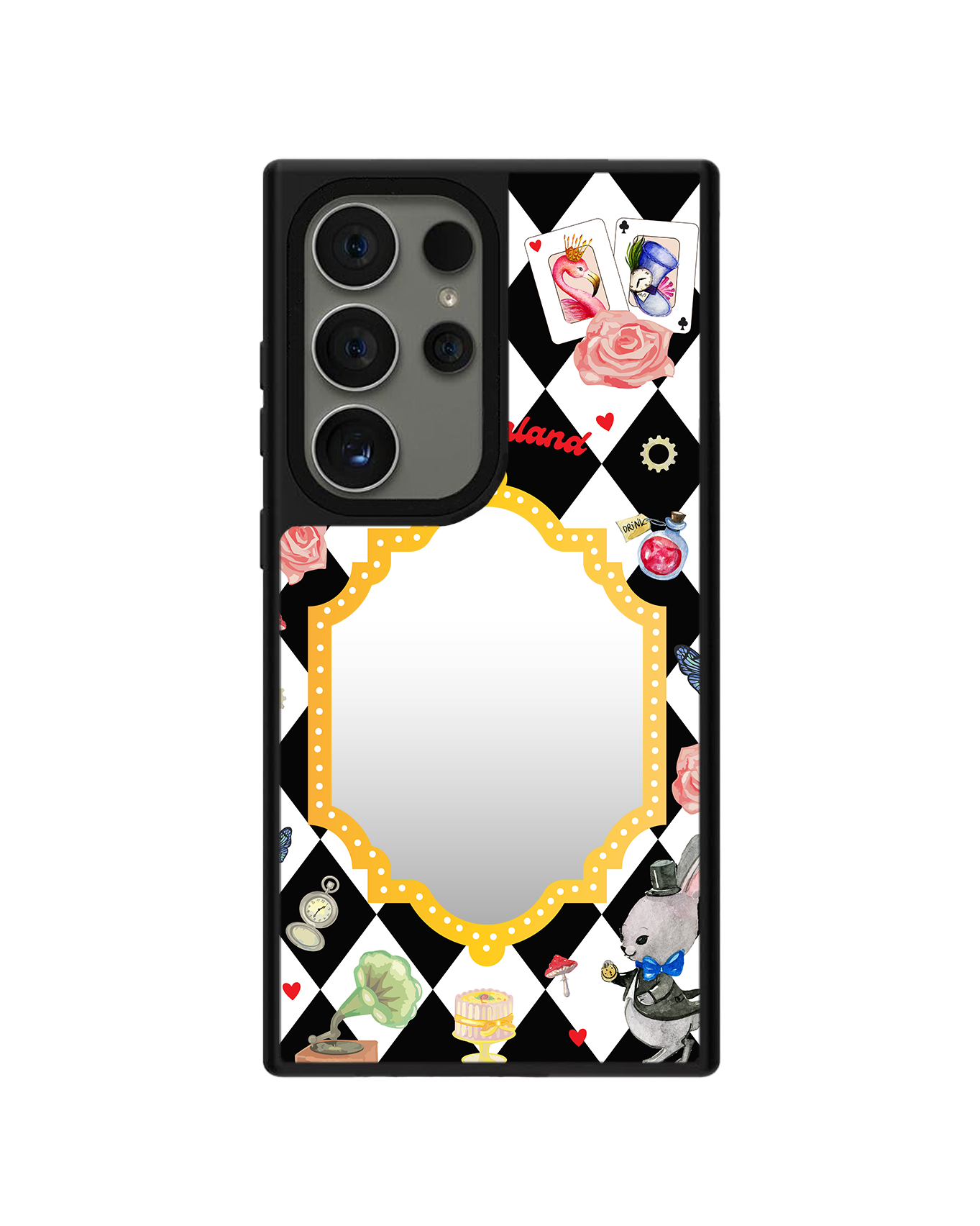 Android Mirror Grip Case - Wonderland