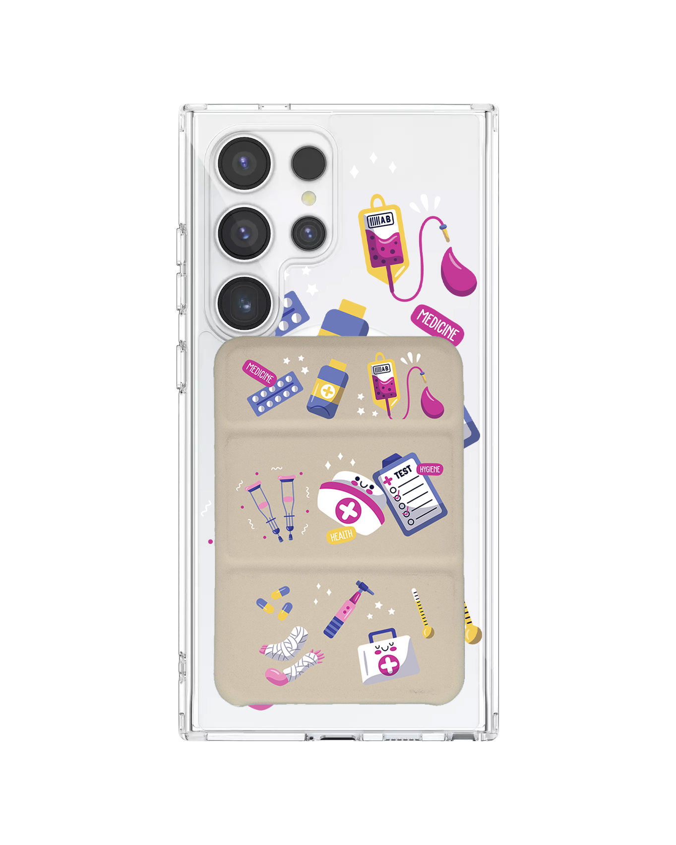 Android Magnetic Trifold Wallet Case - Nurse