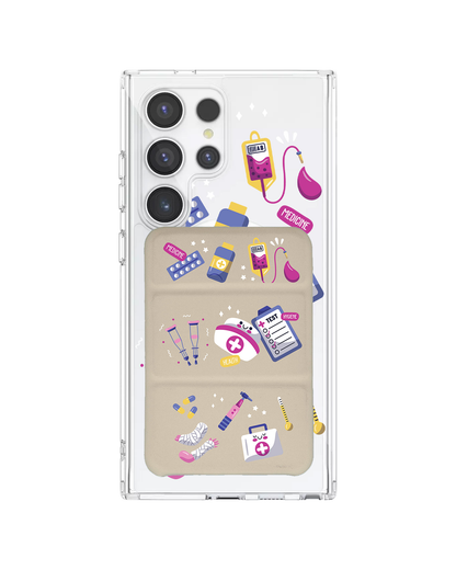 Android Magnetic Trifold Wallet Case - Nurse