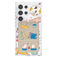 Android Magnetic Trifold Wallet Case - Playful Cat