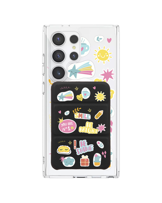 Android Magnetic Trifold Wallet Case - Self Love Sticker Pack 3.0