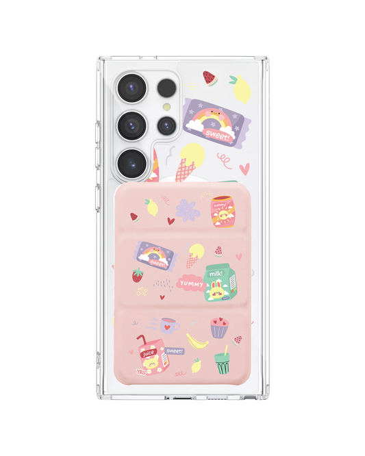 Android Magnetic Trifold Wallet Case - Sweet Yummy