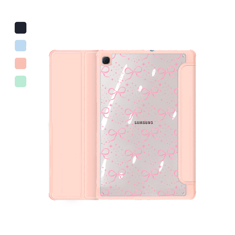 Android Tab Acrylic Flipcover - Coquette Glittery Bow
