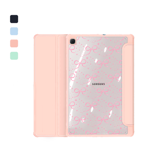 Android Tab Acrylic Flipcover - Coquette Glittery Bow
