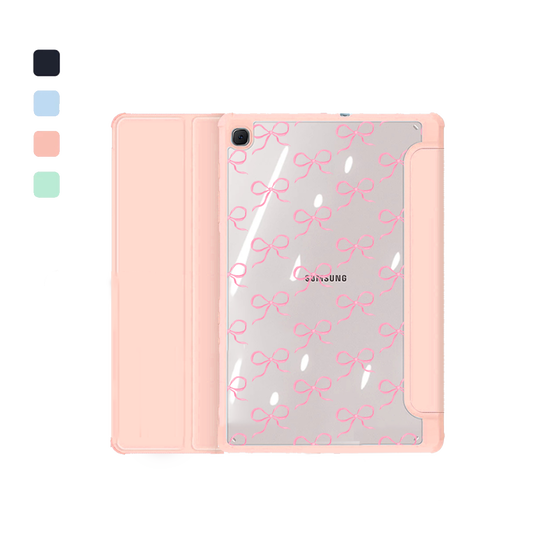 Android Tab Acrylic Flipcover - Coquette Pink Bow