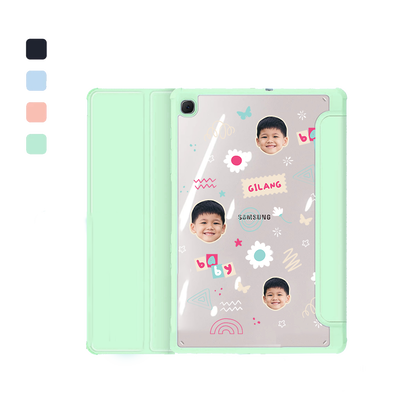 Android Tab Flipcover - Face Grid Abstract