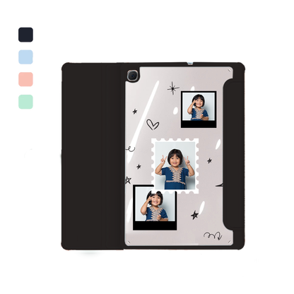 Android Tab Flipcover - Face Grid Black Polaroid