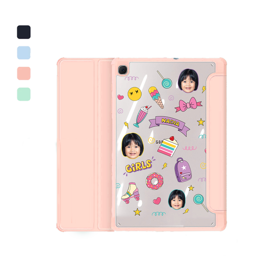 Android Tab Acrylic Flipcover - Face Grid Comic