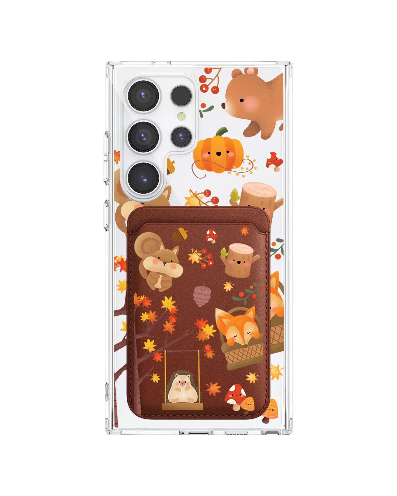 Android Magnetic Wallet Case - Autumn