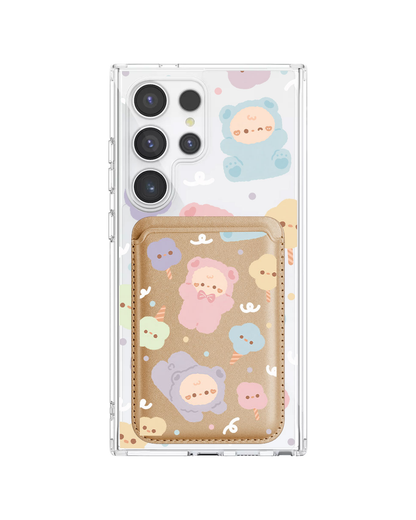 Android Magnetic Wallet Case - Cotton Teddy