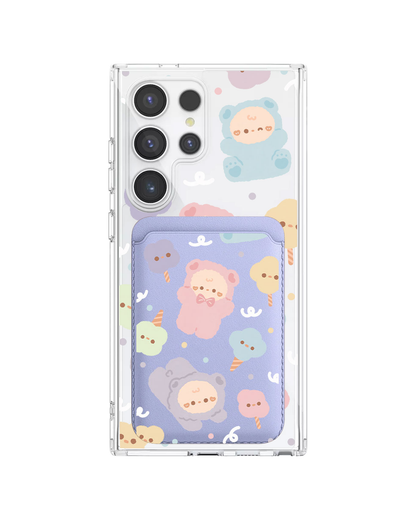 Android Magnetic Wallet Case - Cotton Teddy