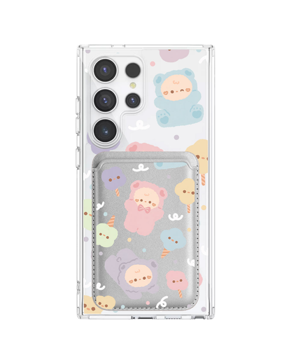 Android Magnetic Wallet Case - Cotton Teddy