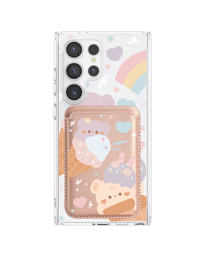 Android Magnetic Wallet Case - Ice Cream for Teddy