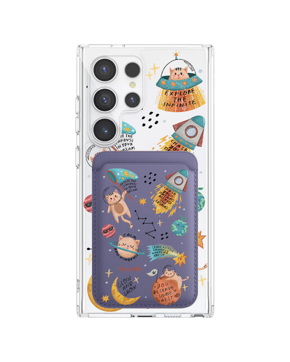 Android Magnetic Wallet Case - Spaceship