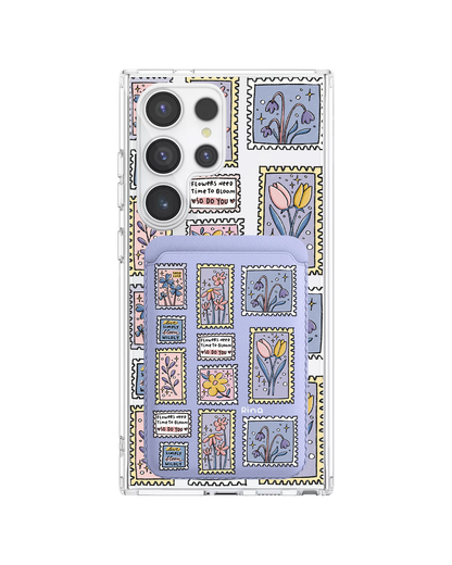 Android Magnetic Wallet Case - Time to Bloom