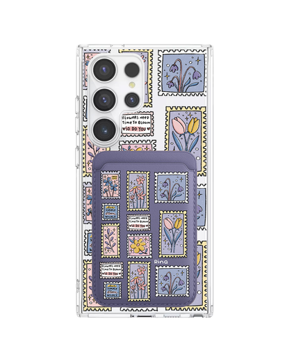 Android Magnetic Wallet Case - Time to Bloom