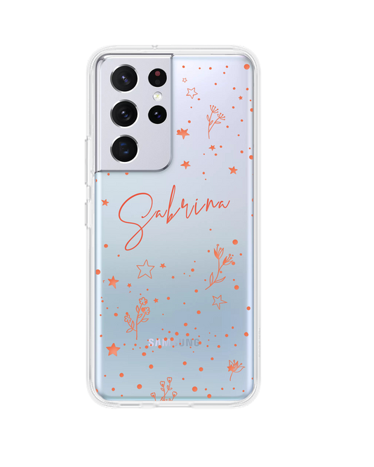 Android Rearguard Hybrid Case - Coral Constellation