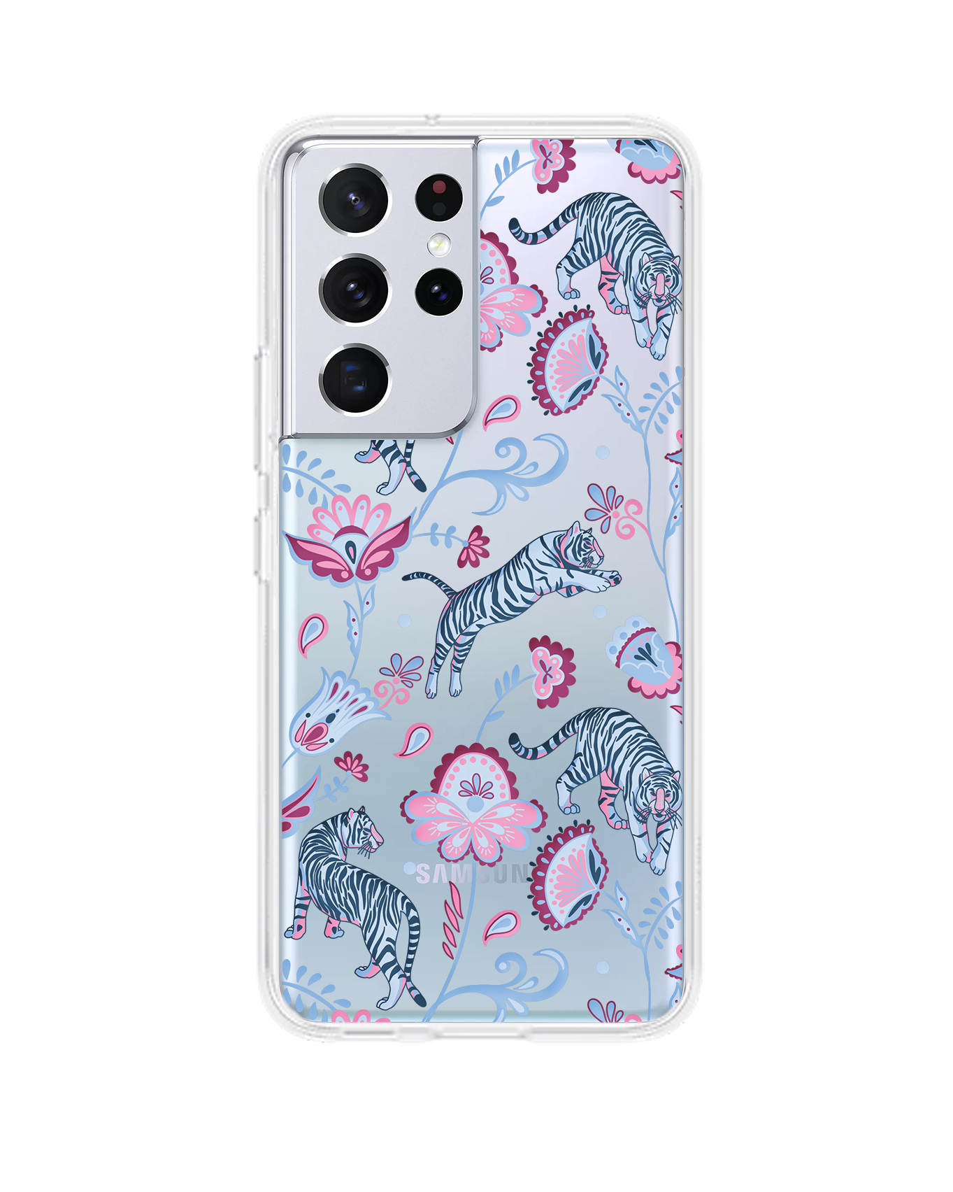 Android Rearguard Hybrid Case - Tiger & Floral 3.0