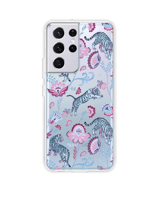 Android Rearguard Hybrid Case - Tiger & Floral 3.0