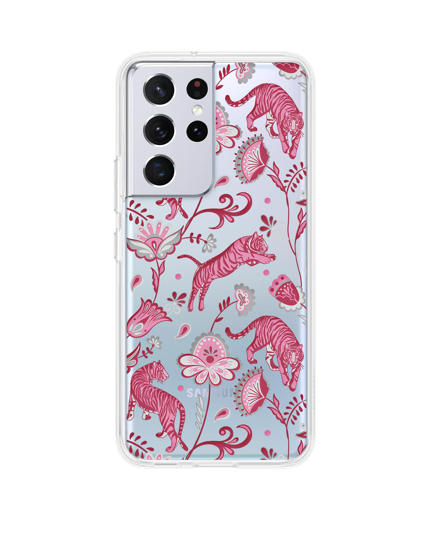 Android Rearguard Hybrid Case - Tiger & Floral 7.0