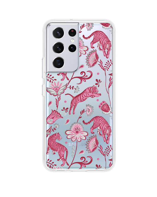 Android Rearguard Hybrid Case - Tiger & Floral 7.0