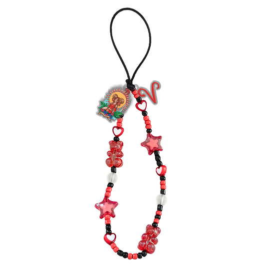 Beaded Strap with Acrylic Charm  - Aries