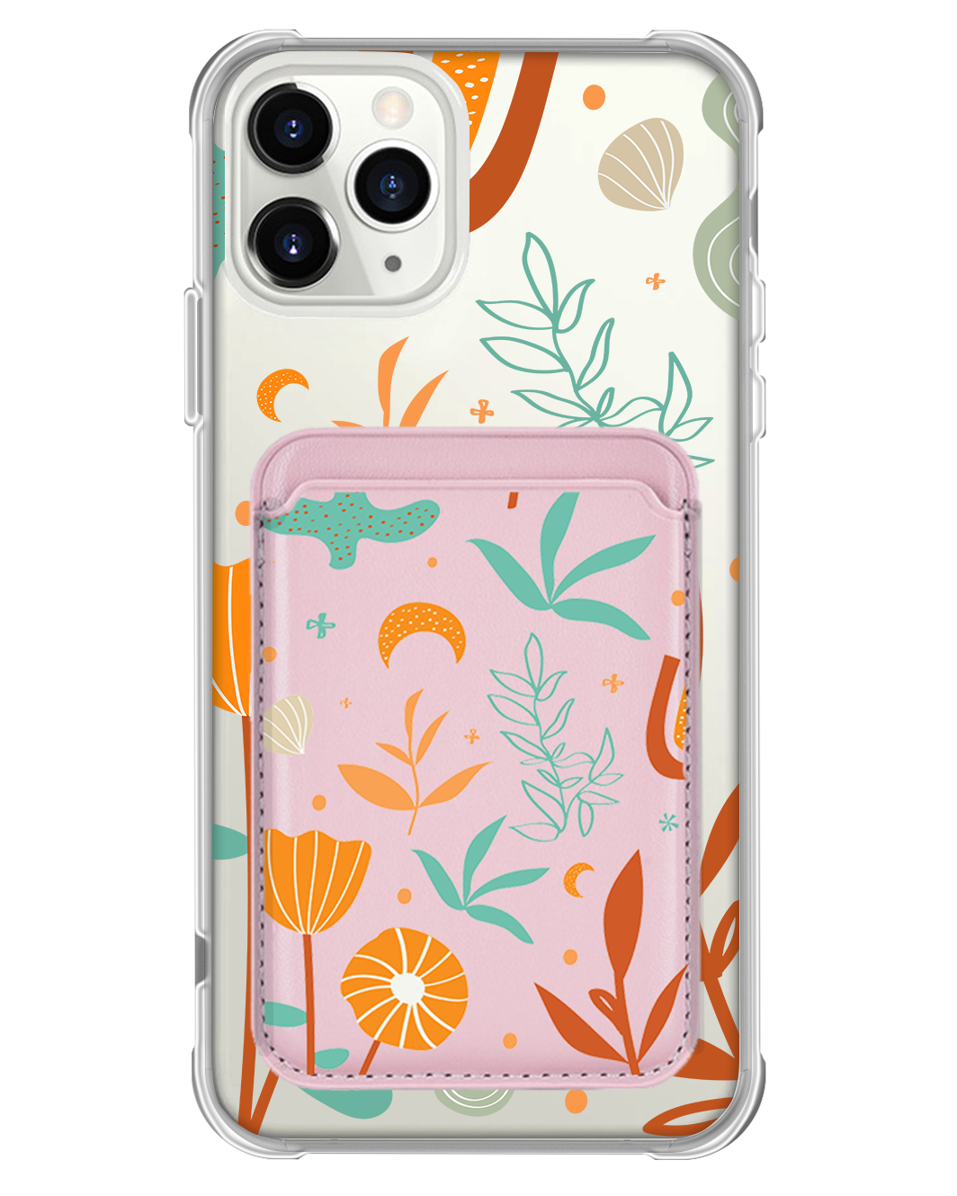 iPhone Magnetic Wallet Case - Autumn Botanical