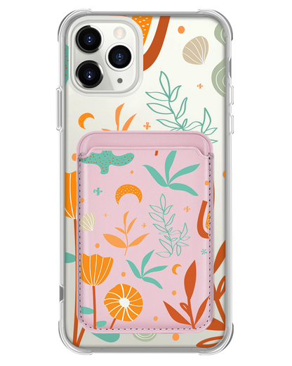 iPhone Magnetic Wallet Case - Autumn Botanical