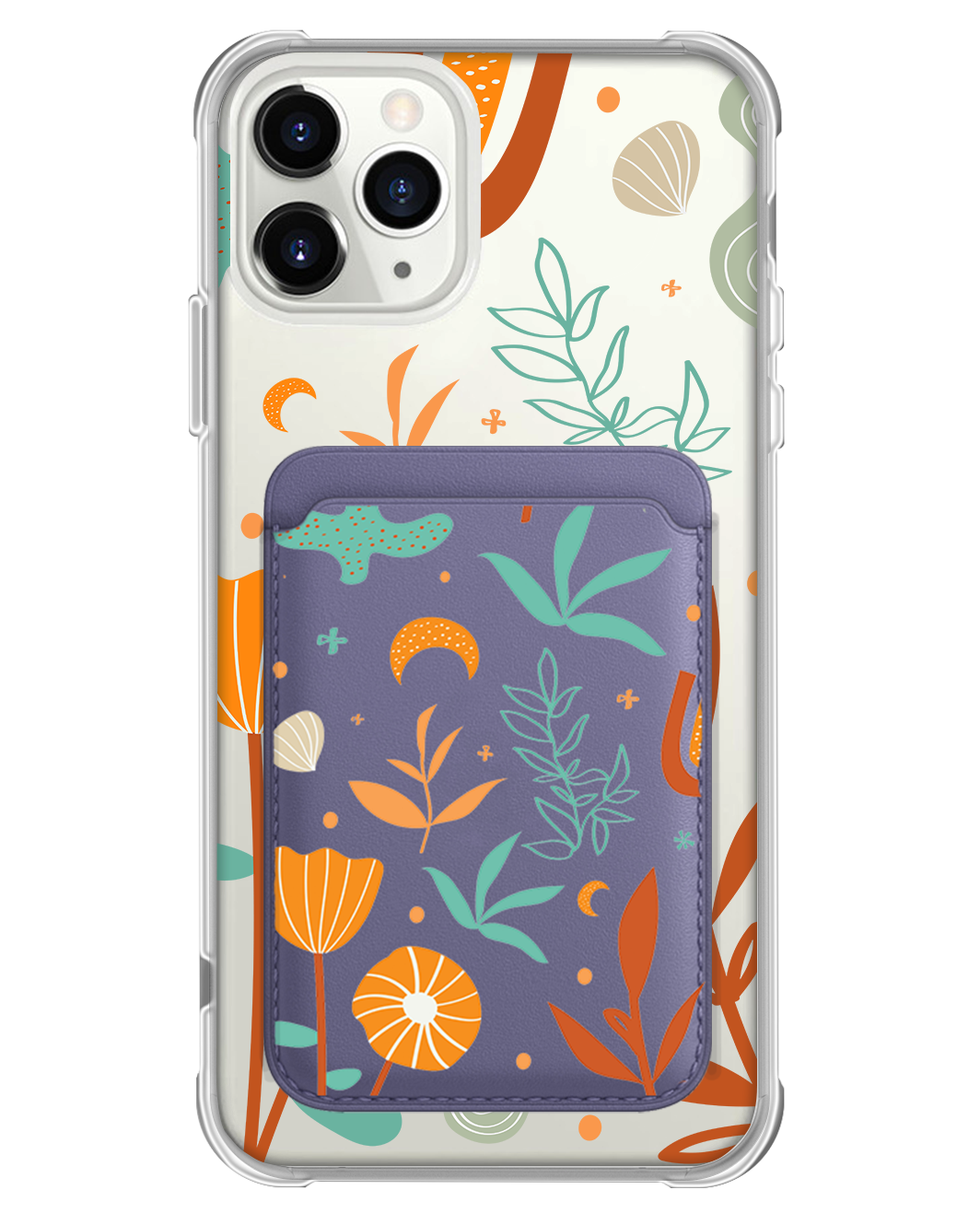 iPhone Magnetic Wallet Case - Autumn Botanical